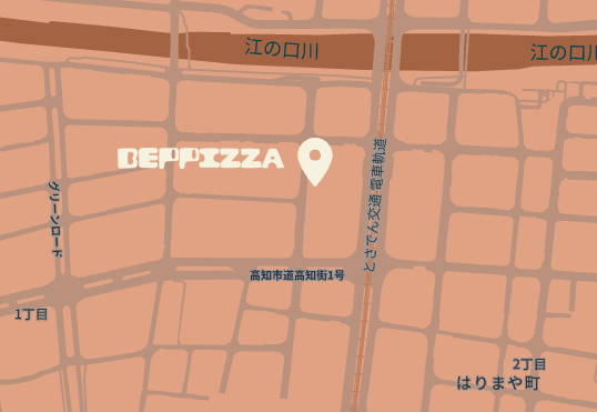 Map of BEPPIZZA location